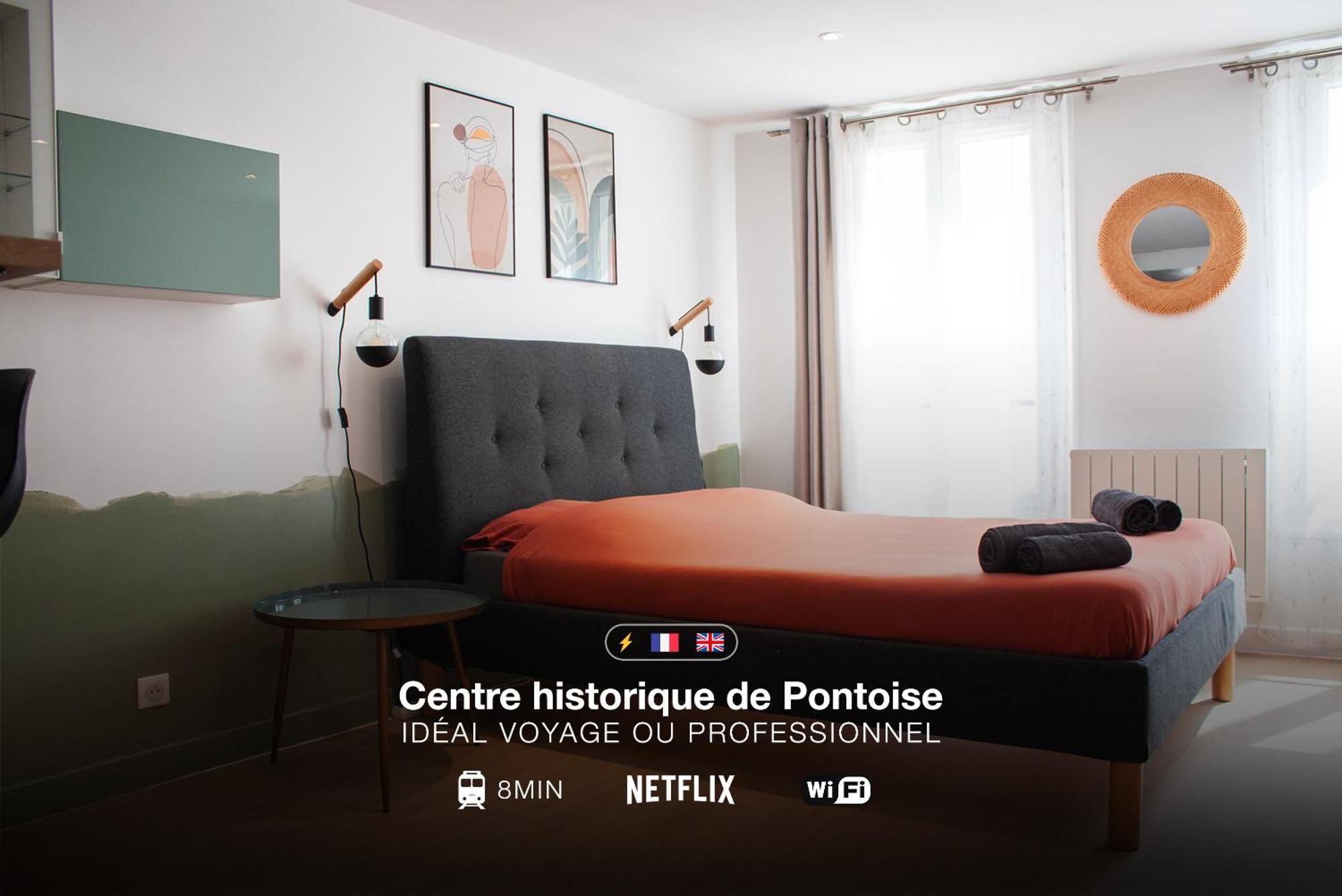 Studio Cosy En Plein Coeur Historique De Pontoise Apartment Luaran gambar